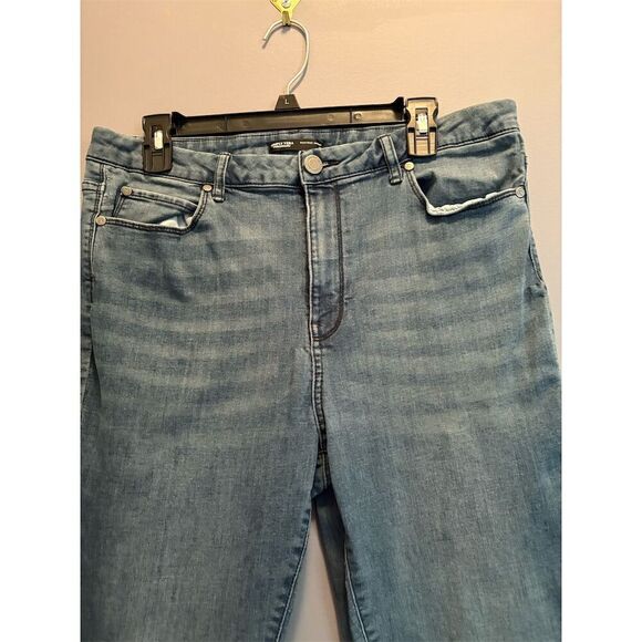 Simply Vera Vera Wang Women's High Rise Skinny Jeans Blue Plus Size 14 - Picture 2 of 9